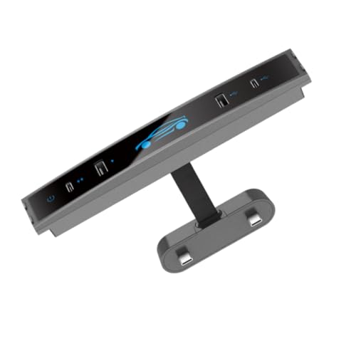 Tesla USB Hub for Tesla Model 3 Model Y, Hub Docking Station with Fast Charging Cable 4 Ports Car Accessories