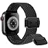 Arae Magnetic Stretchy Watch Band Compatible for Apple Watch Band 38mm 40mm 41mm 42 mm,Comfortable Adjustable Straps Wristbands for iWatch Series 11 10 9 8 7 6 5 4 SE Ultra 3 2 1 Women Men,Black