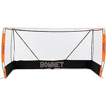 Bownet Youth Field Hockey Goal, Portable Indoor Outdoor Hockey Net with Carrying Bag, 4' x 8', Foldable Steel Frame with Bow Poles, Quick 60 Second Setup for Training and Practice